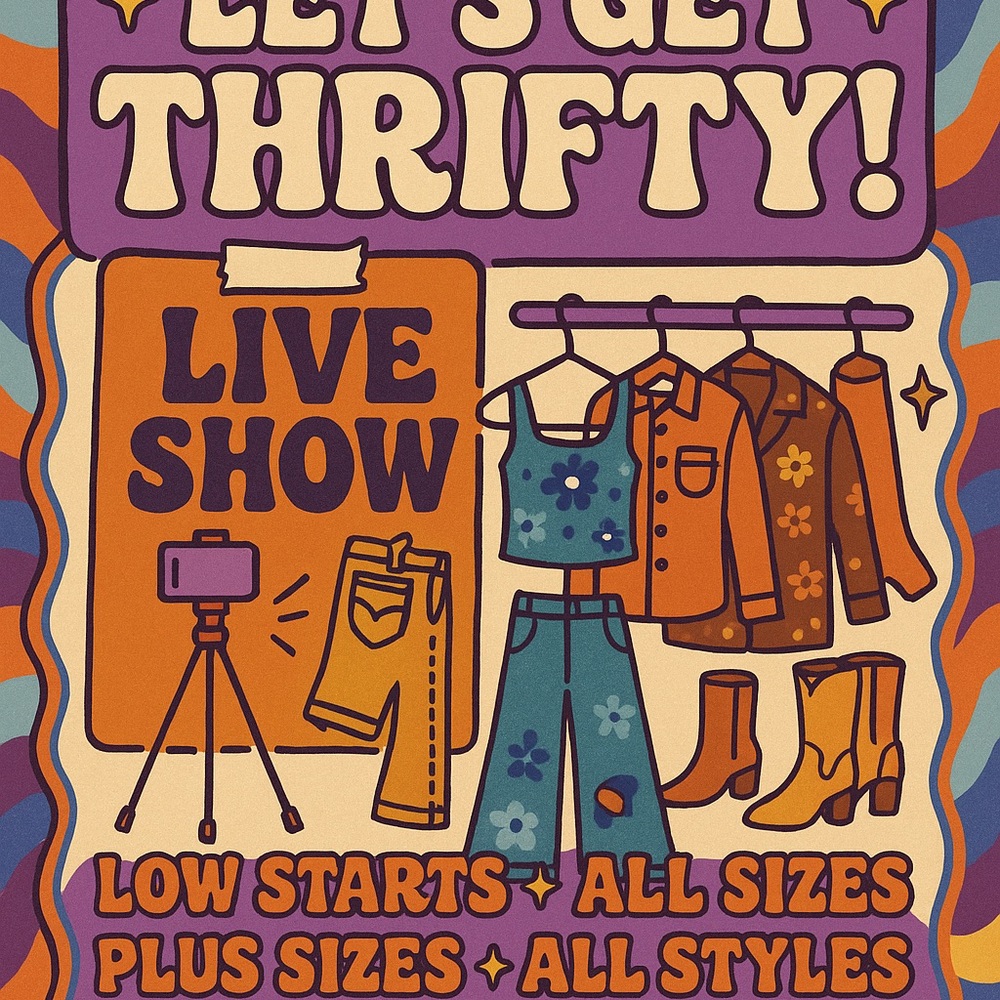 Live show June 14th at 9:00pm
Thrifted and more